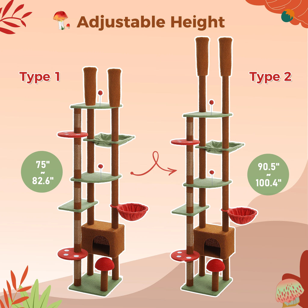Zuffi Pets™ Floor-to-Ceiling Cactus Cat Tree