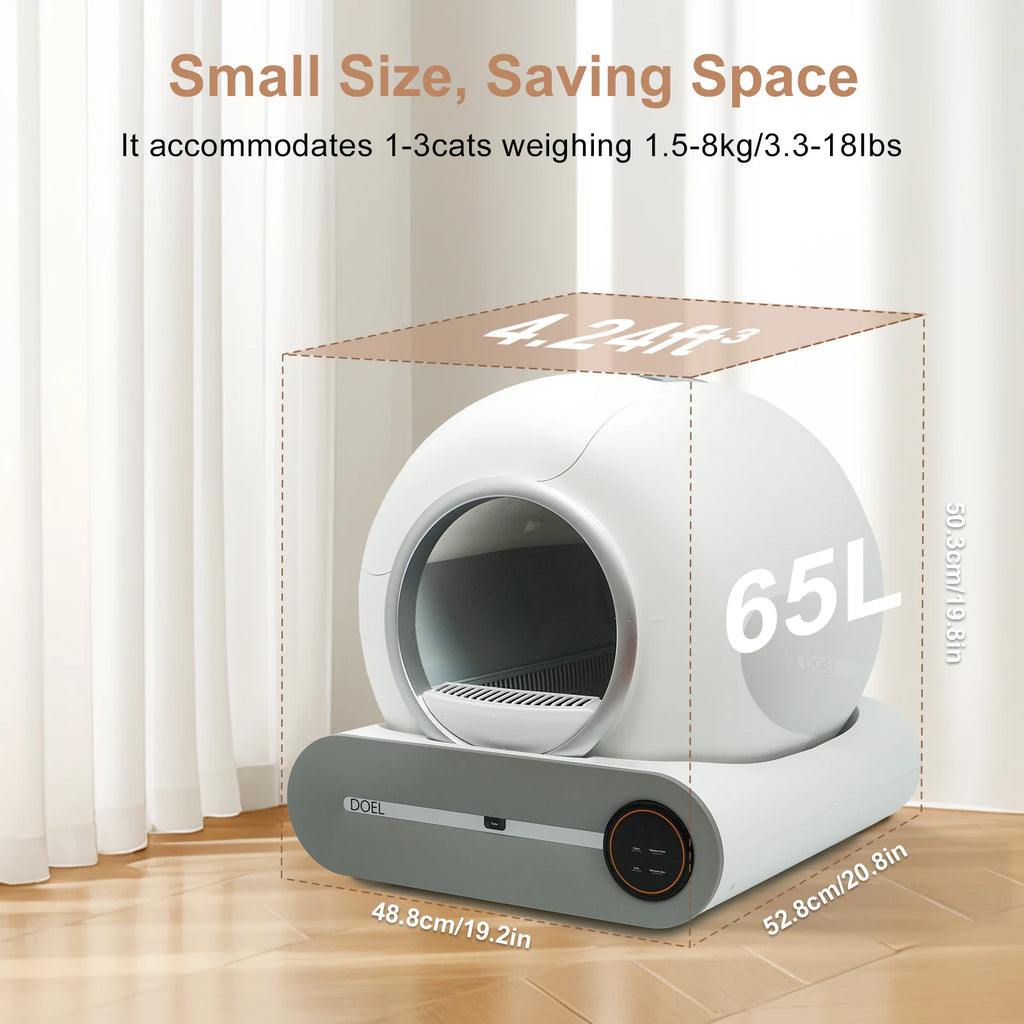 Zuffi Pets™ DOEL T25 Smart Self-Cleaning Litter Box