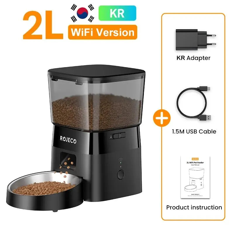 ROJECO Smart WiFi Pet Feeder 2L