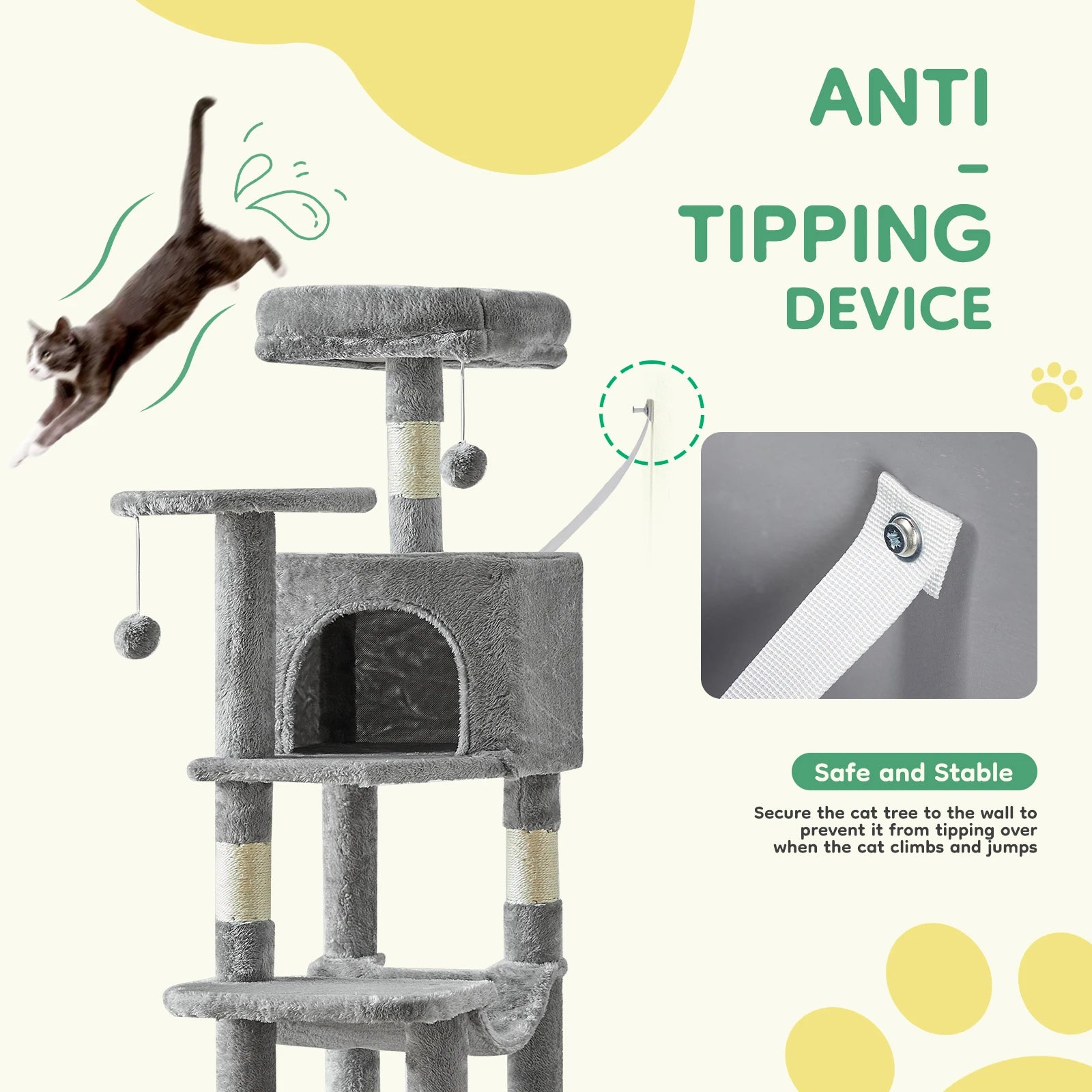 Zuffi Pets 4-Level Cat Tree Tower