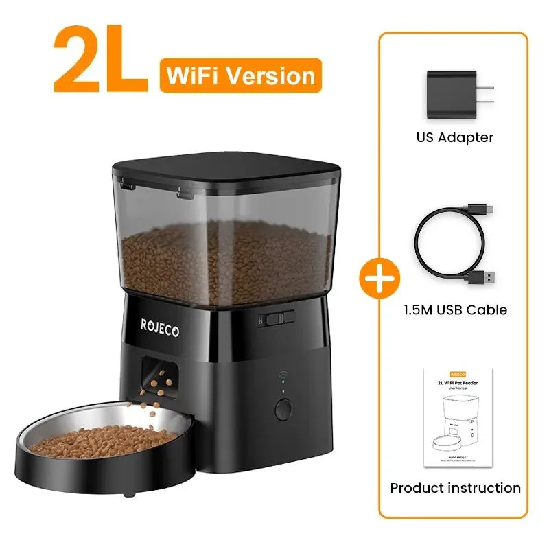 ROJECO Smart WiFi Pet Feeder 2L