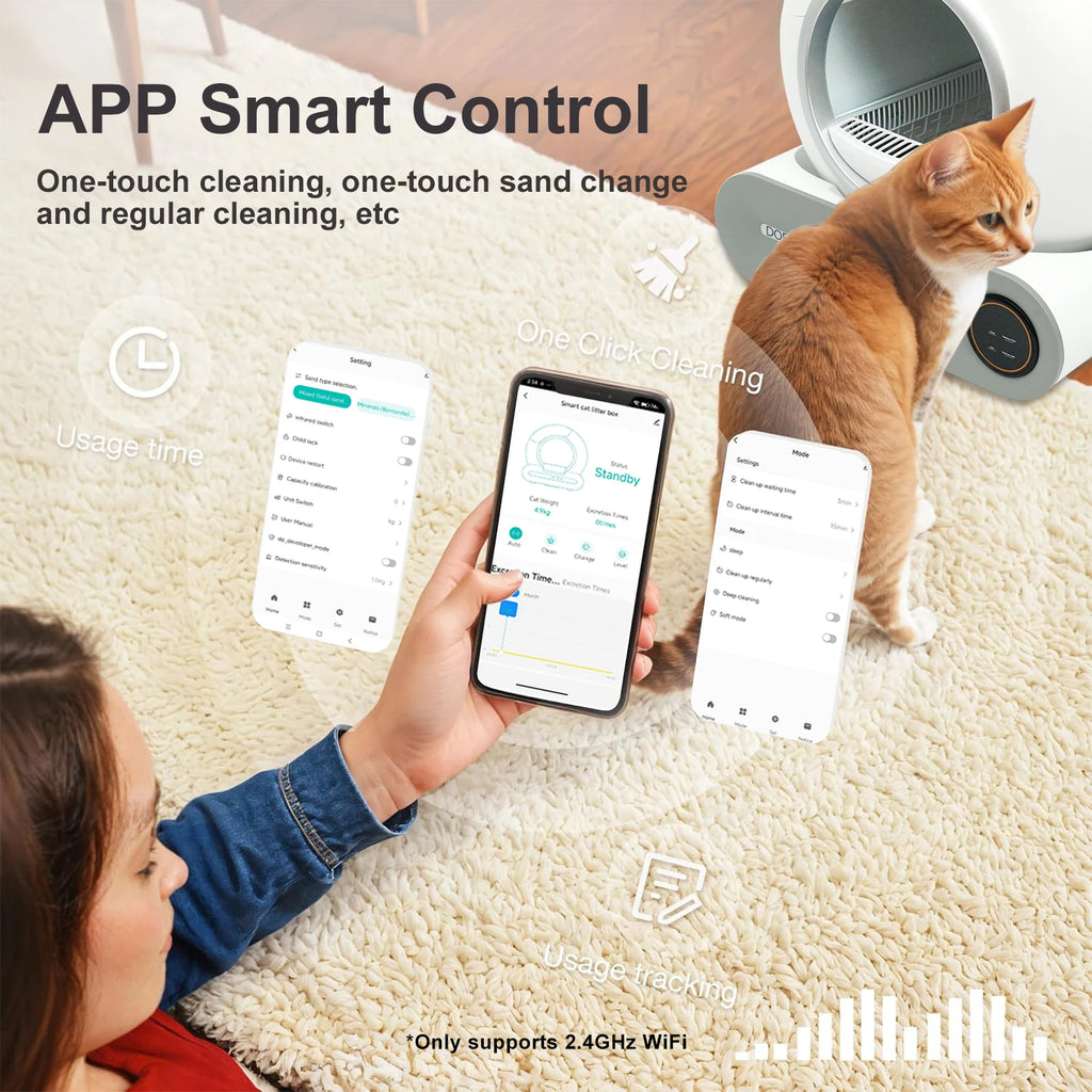 Zuffi Pets™ DOEL T25 Smart Self-Cleaning Litter Box