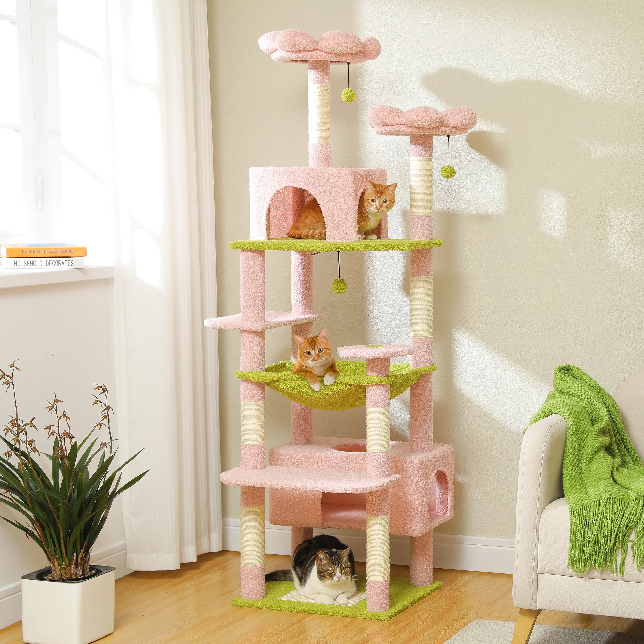Zuffi Pets™ 184 CM Multi-Level Cat Tree