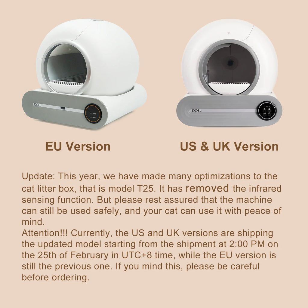 Zuffi Pets™ DOEL T25 Smart Self-Cleaning Litter Box