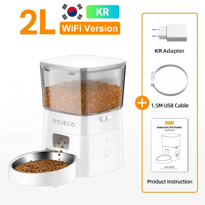 ROJECO Smart WiFi Pet Feeder 2L