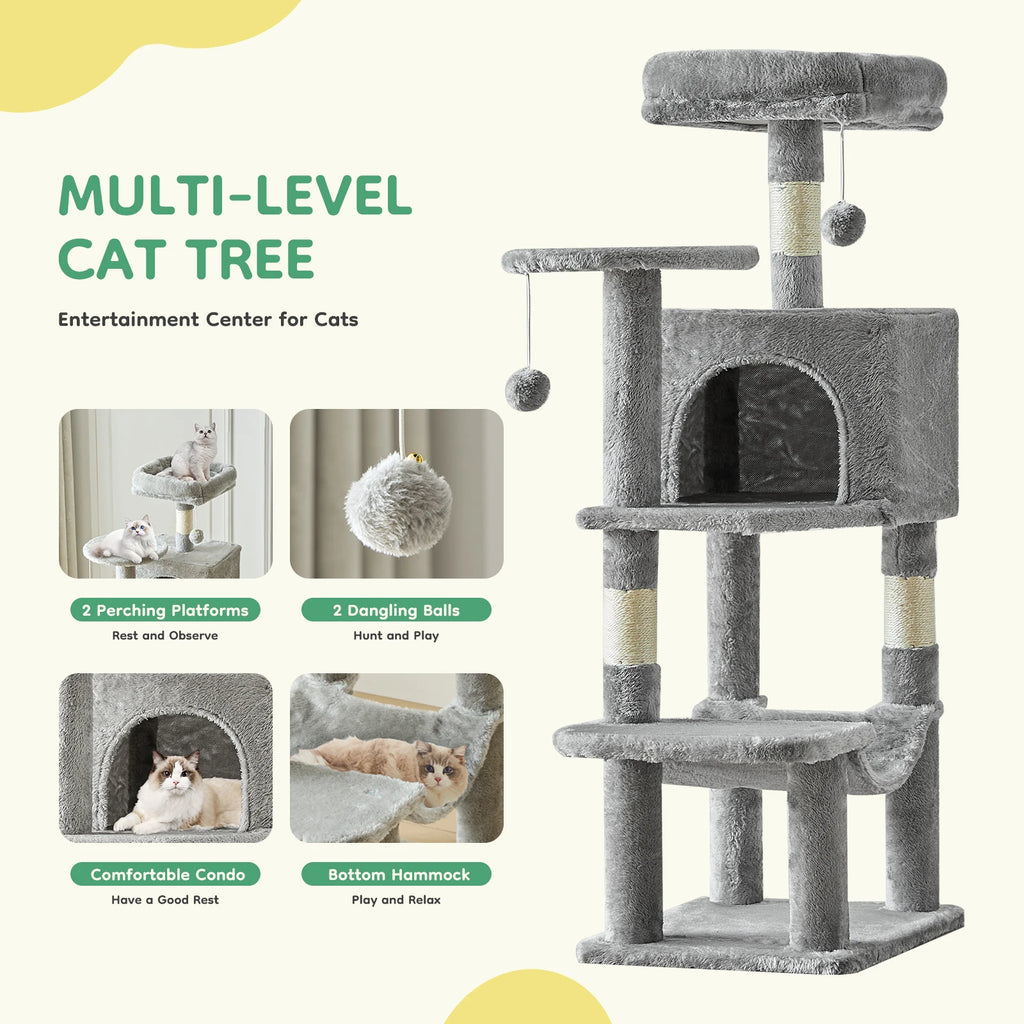 Zuffi Pets 4-Level Cat Tree Tower