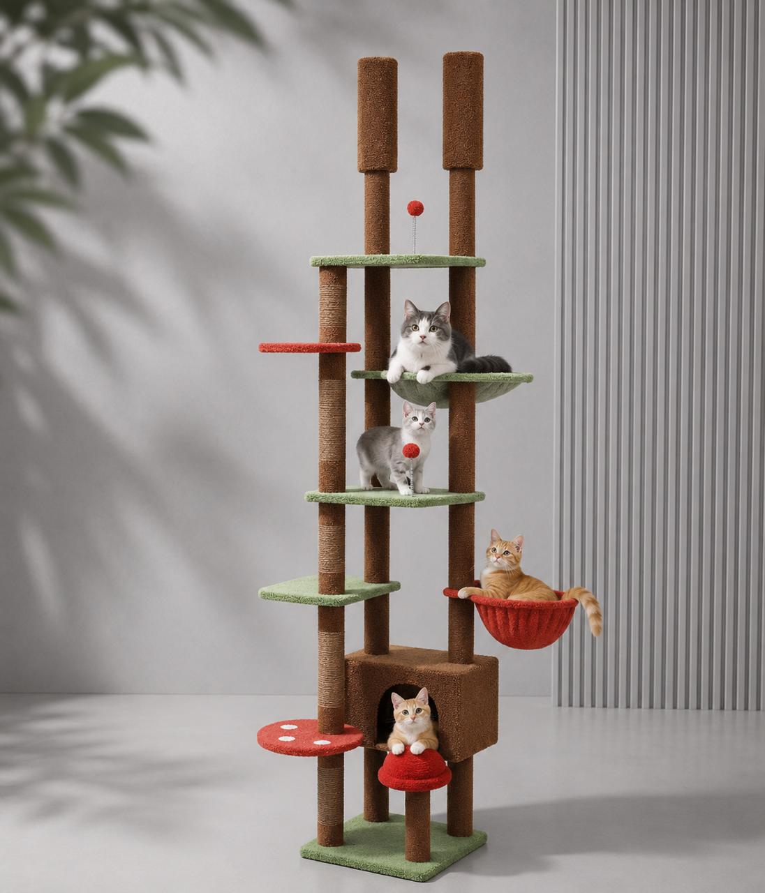 Zuffi Pets™ Floor-to-Ceiling Cactus Cat Tree